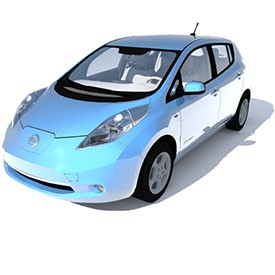 Nissan Leaf 3D Object | FREE Artlantis Objects Download